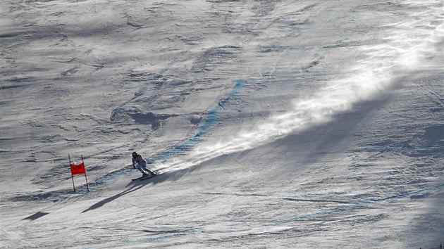 Nmeck lya Thomas Dressen na trati sjezdu v Beaver Creeku.