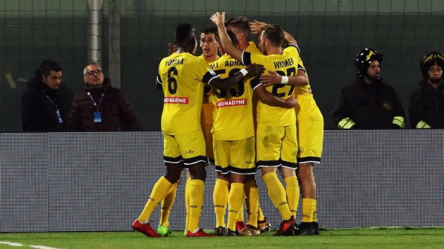 Gólová radost fotbalistů Udine