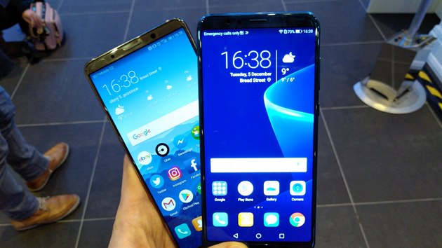 Honor View10 v porovnn s Huawei Mate 10 Pro na premie v Londn