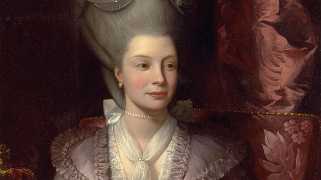 Krlovna Charlotte na obrazu angloamerickho male Benjamina Westa