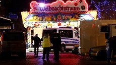 Policie evakuovala vánoní trhy v Postupimi (1. prosince 2017)