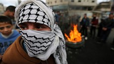 Palestinci v Gaze protestují proti Trumpovu uznání Jeruzaléma za hlavní město...