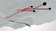 3D model tunel v severokorejském testovacím areálu Pchunggje-ri