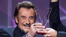 Francouzský rocker Johnny Hallyday na archivním snímku