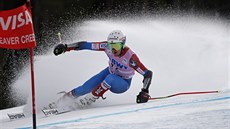 Amerian Ted Ligety na trati obího slalomu v Beaver Creeku