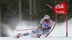 Nmec Stefan Luitz se ítí na trati obího slalomu v Beaver Creeku.