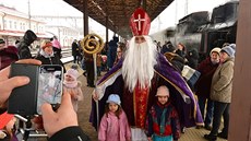 Mikuláský vlak ve Svitavách. (3. 12.2017)