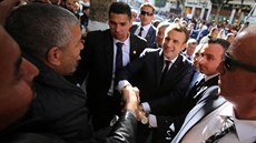 Francouzský prezident Emmanuel Macron na státní návtv Alírska. (6. prosince...