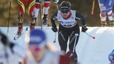 výcarská bkyn Nadine Fähndrichová bhem skiatlonu v Lillehammeru