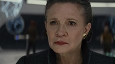 Carrie Fisherová jako princezna Leia v sedmém dílu Star Wars