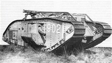 Tvar britských tanků byl dán požadavkem na maximální překročivost příkopů