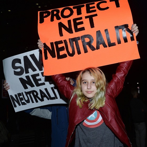 Protesty na podporu Net Neutrality (Los Angeles)