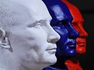 Výstava Putinových portrét v Moskv (6. prosince 2017)