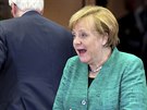 Nmecká kancléka Angela Merkelová na unijním summitu, kde se jednalo o dalí...