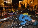 Cyklisté v Praze protestovali proti zákazu kol v centru metropole (11. prosince...