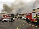 Hasii zasahují u exploze plynového terminálu v obci Baumgarten an der March...