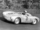 Porsche 550 Spyder v tisícikilometrovém závod na  Nürburgringu v roce 1956