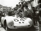 Porsche 550 Spyder na sicilském závod Targa Florio 10. ervna 1956