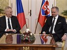 Prezident Milo Zeman navtívil Slovensko. Jde o jeho poslední cestu do...