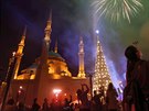Slavností akt rozsvícení vánoního stromku u meity Muhammada Amína v...