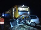 Nehoda vlaku s autem