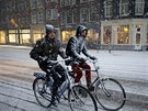 Dopravní komplikace sníh zpsobil také v Nizozemsku a Belgii. Na dálnicích se...