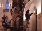 Nové světelné zdroje na galeriích kostela sv. Jana Nepomuckého na Zelené hoře...