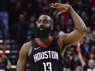 James Harden z Houstonu a jeho radost.