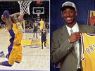 Kobe Bryant zaínal v LA Lakers s íslem 8, pak zvolil 24. Ob ísla jeho klub...