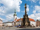 Barokní estný sloup Nejsvtjí Trojice v Olomouci (2000) - 35 metr vysoký...