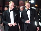 Princ William a princ Harry na premiée filmu Star Wars: Poslední z Jedi...