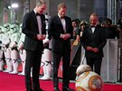 Prince Williama a prince Harryho na evropské premiée filmu Star Wars: Poslední...