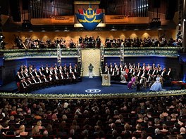 Ostatní Nobelovy ceny se pedávaly ve Stockholmu. (10. prosince 2017)
