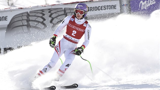 Anna Veithov v cli super-G ve Val d'Isere