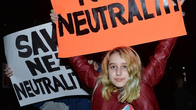 Protesty na podporu Net Neutrality (Los Angeles)