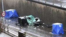 Pi hromadné nehod v Birminghamu zahynulo est lidí (17.12.2017)