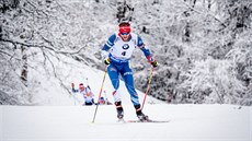 Michal lesingr na trati ve francouzském Annecy.