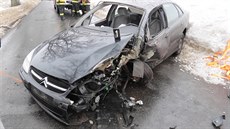 Na zaátku února roku 2017 dolo ped Chotboí k dopravní nehod. idi vozu...