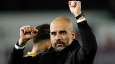 STRJCE FOTBALOVÉ MAINY. Trenér Manchesteru City Pep Guardiola.