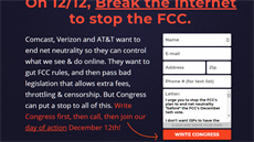 Velké weby protestují proti zruení Net Neutrality