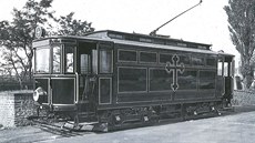 Pohřební tramvaj vozila nebožtíky během 1. světové války