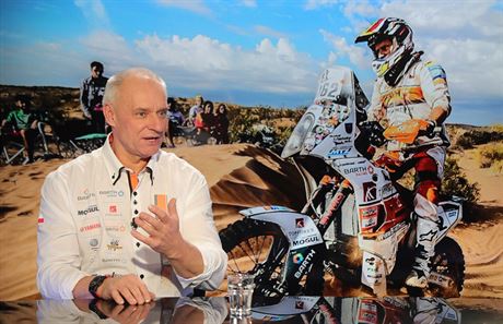 Josef Macháek, ptinásobný vítz Rallye Dakar v kategorii tykolek, v poadu...