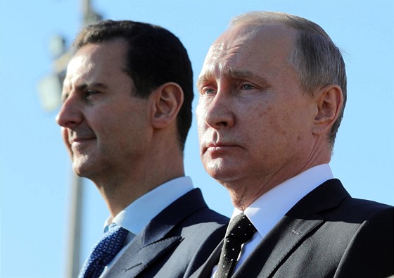 Bašár Asad a Vladimir Putin