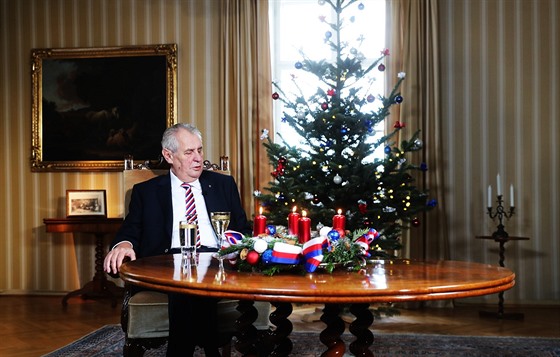 Prezident Miloš Zeman pronesl své páté vánoční poselství, poslední za jeho...