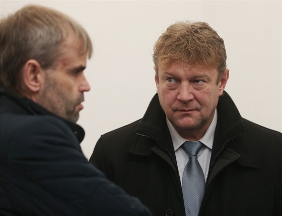 Robert Šlachta a Jiří Komárek u soudu (21. prosince 2017)