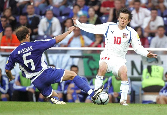 Tomá Rosický na Euru 2004 v utkání proti ecku.