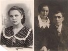Matka Anny Platonové po absolvování koly (1953); prarodie Aneka Kuera a...