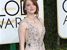 Hereka Emma Stone v atech Valentino na pedávání Zlatých glób