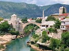 Hercegovský Mostar. Plocha předválečné občiny (zhruba náš okres, resp....