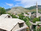 Hercegovský Mostar. Plocha předválečné občiny (zhruba náš okres, resp....